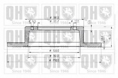 QUINTON HAZELL bdc4726 -  Тормозной диск